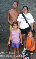 Family portrait of Denny Gayton and Rhonda LeValdo and their girls.