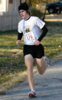 Photo of Matt Ri;ey, top male winner in Thanksgiving Day 5K.