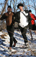 Photo of a runner in dress shirt and tie.