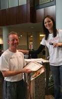Photo of Keith Dowell at the awards ceremony.