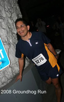 Photoof Eladio Valdez at the Groundhog Run.