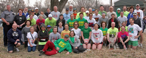 photo of Red Dog group at 2009 Shamrock Shuffle