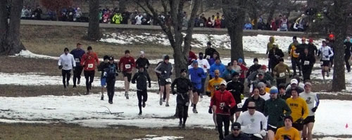 Start of the 2010 Psycho Wyco Trail Run.