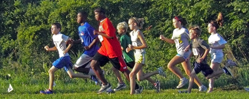 Photo fromthe 13 and under boys and girls 2K.