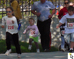 Photo and link to Flickr slideshow of the 2011 Hilltop Hustle.