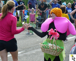 Daisies at the finish of the Mothers Day Run in Overland Park.