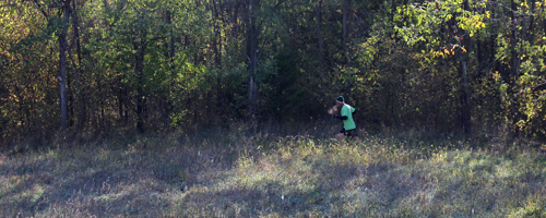 Panoramic view of Dan Kuhlman at the 2012 Sandrat Run.