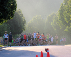 Start of the Leawood Labor Day Run.