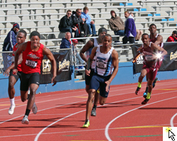 Mens 4x100 relay prelims.