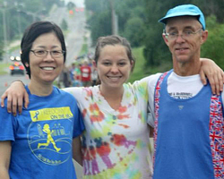 Photo of the Daldoorphs at the Village Shalom Fathers Day 10K.