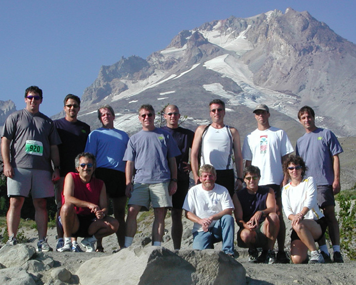 Brenda Groskinsky with her 2005 Hood to Coast relay team