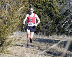 Rusty Collins on a downhill